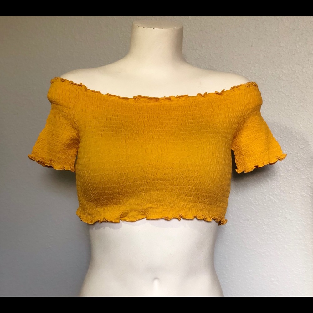Off the Shoulder Crop Top